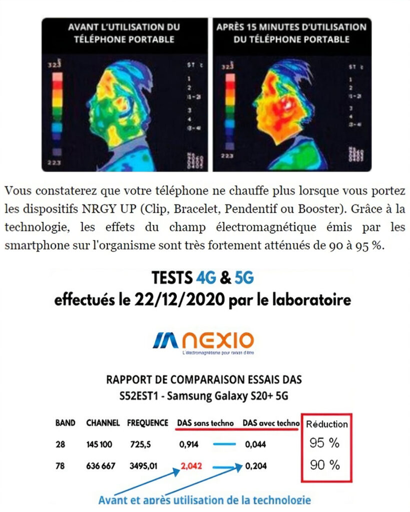 Téléphone absorption des ondes