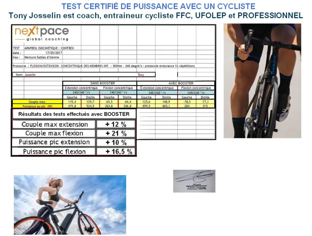 NRGY UP TEST AVEC UN CYLCITE BOOSTER