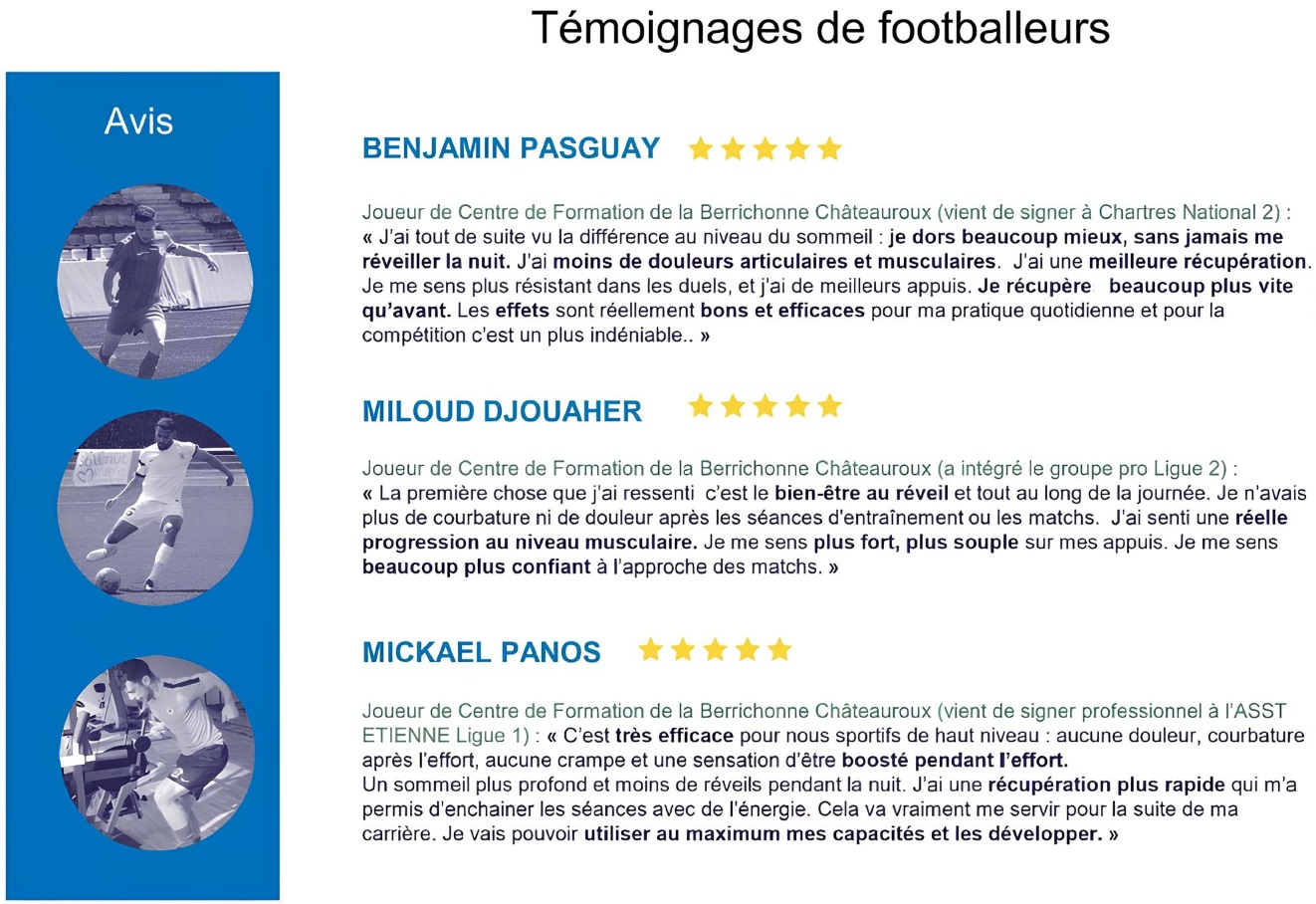 Voir 3 témoignages de footballeurs